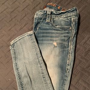 Rock revival sz 28 light wash skinny jeans